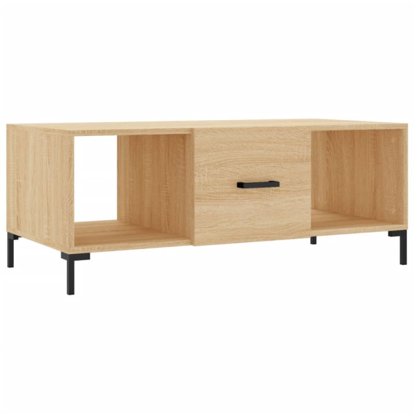 Mesa de centro madera contrachapada roble Sonoma 102x50x40 cm M 2