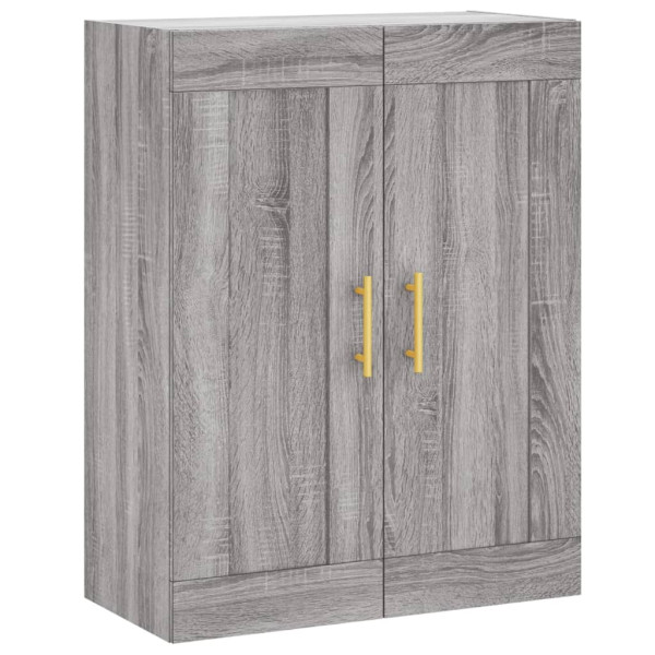 Armario de pared madera ingeniería gris Sonoma 69.5x34x90 cm M 2
