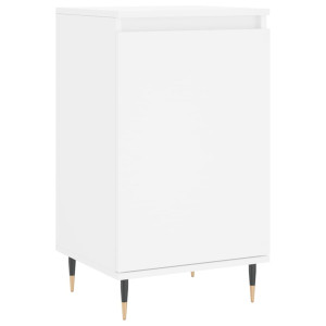 Aparador de madeira de engenharia branco 40x35x70 cm H