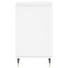 Aparador de madeira de engenharia branco 40x35x70 cm 5
