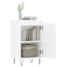 Aparadores 2 pcs 40x35x70 cm deriv. de madeira branco brilhante 4