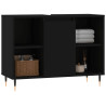 Mueble de baño madera de ingeniería negro 80x33x60 cm 3