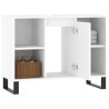Mueble de baño madera de ingeniería blanco 80x33x60 cm 4