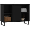 Mueble de baño madera de ingeniería negro 80x33x60 cm 3