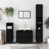 Mueble de baño madera de ingeniería negro 80x33x60 cm 1