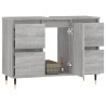 Mueble de baño madera de ingeniería gris Sonoma 80x33x60 cm 3