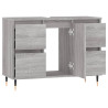 Mueble de baño madera de ingeniería gris Sonoma 80x33x60 cm 4