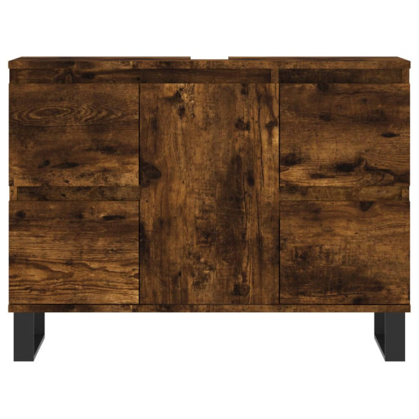 Armário casa de banho 80x33x60 cm deriv.madeira carvalho fumado M 5