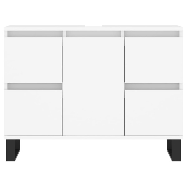 Armário de casa de banho 80x33x60 cm derivados madeira branco M 5