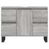 Mueble de baño madera de ingeniería gris Sonoma 80x33x60 cm 5
