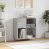 Mueble discos madera contrachapada gris Sonoma 84.5x38x89 cm 1