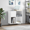 Mueble para discos madera contrachapada blanco 84.5x38x89 cm 1