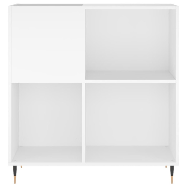 Armário para discos 84.5x38x89 cm derivados de madeira branco M 4