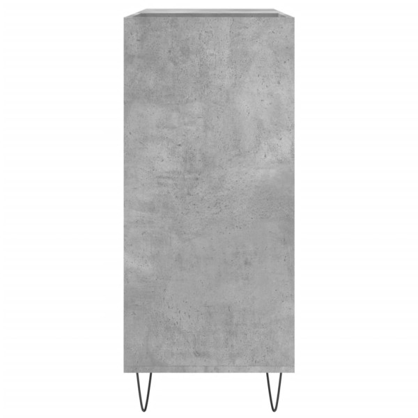 Mueble discos madera contrachapada gris hormigón 84.5x38x89 cm M 5