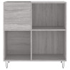 Mueble discos madera contrachapada gris Sonoma 84.5x38x89 cm 4