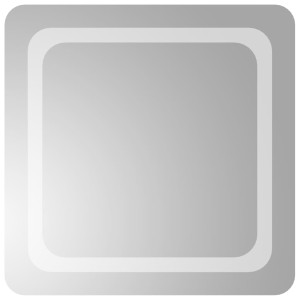 Espejo de baño con LED 50x50 cm H