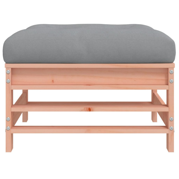 Apoio de pés p/ jardim c/ almofadão madeira de douglas maciça M 4