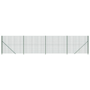 Cerca de alambre con brida verde 1.4x10 m H