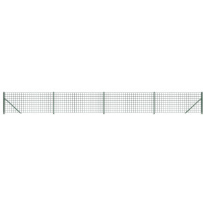 Cerca de malha de arame com flange 1x10 m verde H