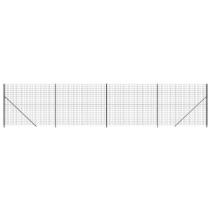Cerca de malha de arame com flange 1.4x10 m antracite H