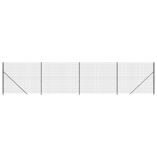 Cerca de malha de arame com flange 1.4x10 m antracite M 2