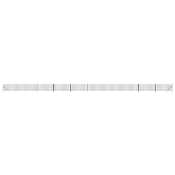 Cerca de malha de arame com flange 0.8x25 m verde M 2