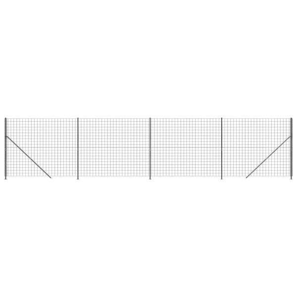 Cerca de alambre con brida gris antracita 2x10 m M 2