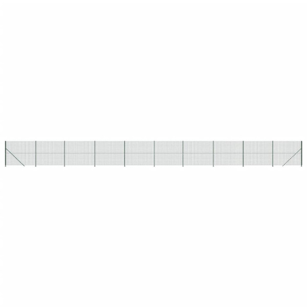 Cerca de malha de arame com flange 2x25 m verde M 2