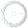 Abajur de teto Ø38x23 cm vime branco 5