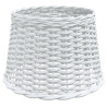 Pantalla para lámpara de techo mimbre blanco Ø40x26 cm 2