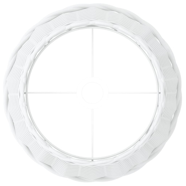 Pantalla para lámpara mimbre blanco Ø38x23 cm M 5