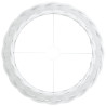 Pantalla para lámpara mimbre blanco Ø40x26 cm 5