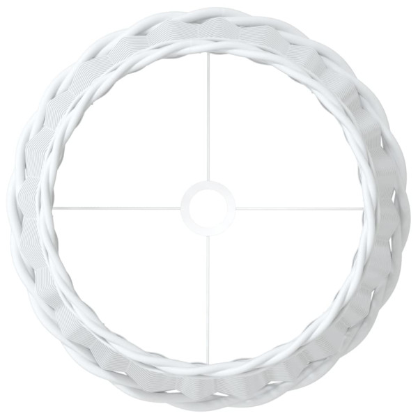 Pantalla para lámpara mimbre blanco Ø45x28 cm M 5