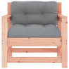 Sillones de jardín y cojines 2 uds madera maciza abeto Douglas 4