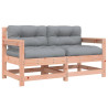 Sillones de jardín y cojines 2 uds madera maciza abeto Douglas 2