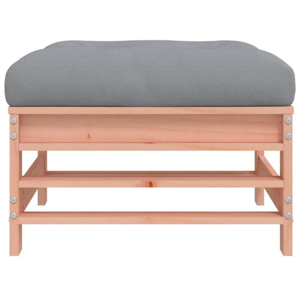 Apoios de pés jardim c/ almofadões 2pcs madeira douglas maciça M 5