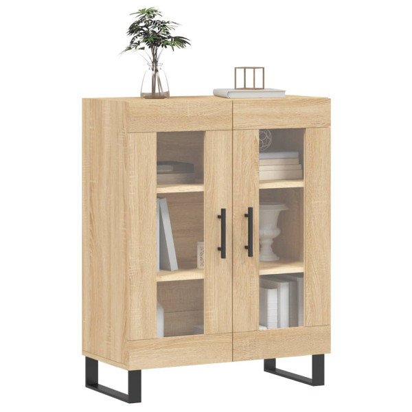 Aparador de madera de ingeniería roble Sonoma 69.5x34x90 cm M 3