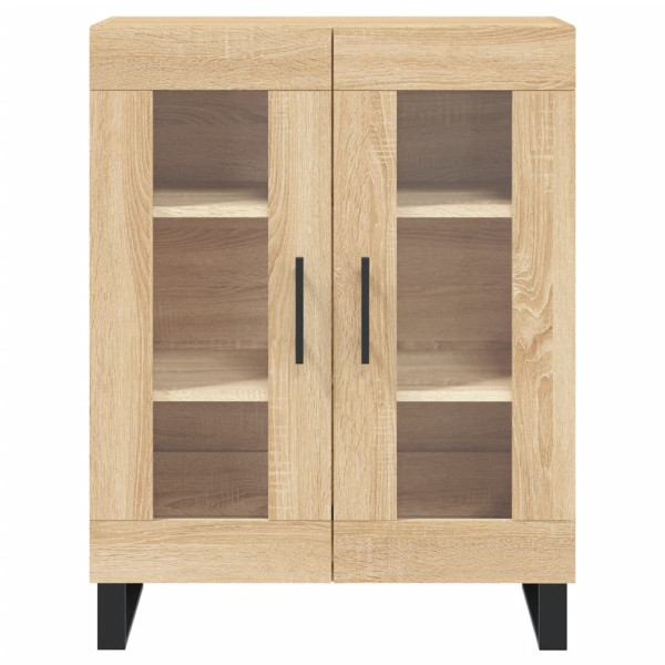 Aparador de madera de ingeniería roble Sonoma 69.5x34x90 cm M 5