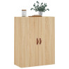 Armario de pared roble Sonoma 69.5x34x90 cm 4