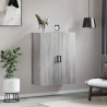 Armario de pared gris Sonoma 69.5x34x90 cm 3