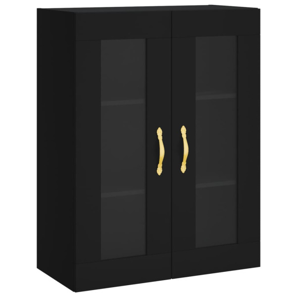 Armario de pared negro 69.5x34x90 cm M 2