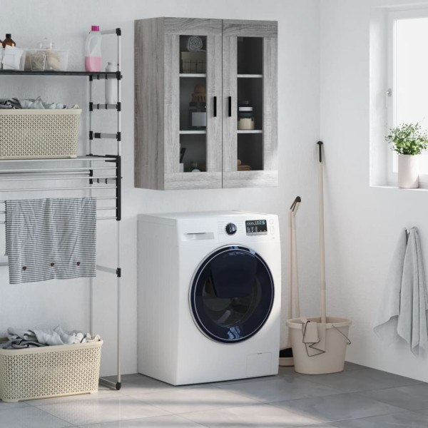 Armario de pared gris Sonoma 69.5x34x90 cm D