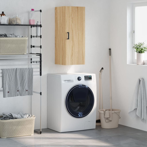 Armario de pared roble Sonoma 34.5x34x90 cm D