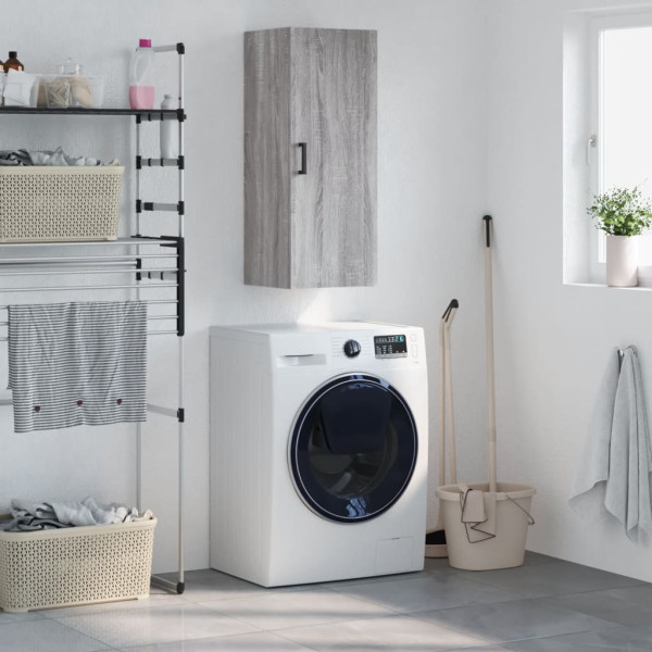 Armario de pared gris Sonoma 34.5x34x90 cm D