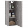 Armario de pared gris Sonoma 34.5x34x90 cm 5