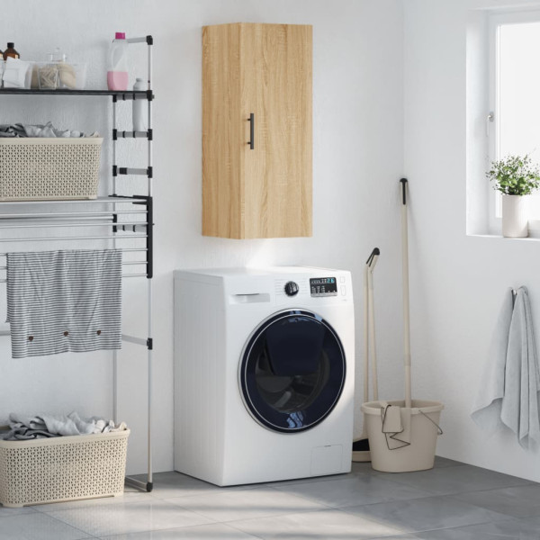 Armario de pared roble Sonoma 34.5x34x90 cm D