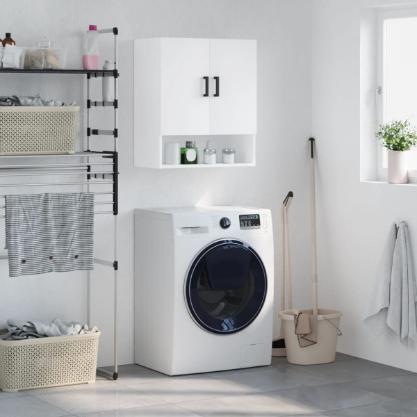 Armario de pared madera de ingeniería blanco 60x31x70 cm D