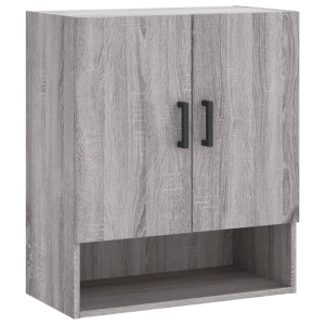 Armario de pared madera de ingeniería gris Sonoma 60x31x70 cm H
