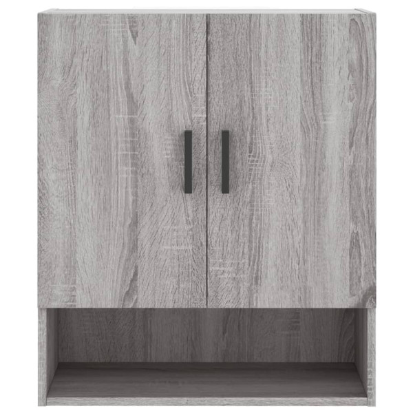 Armario de pared madera de ingeniería gris Sonoma 60x31x70 cm M 5