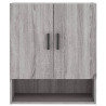 Armario de pared madera de ingeniería gris Sonoma 60x31x70 cm 5